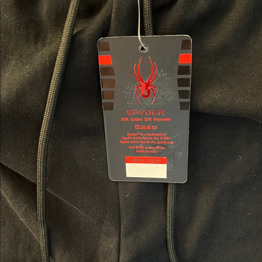 Spyder Black Jogger Sweatpants with Elastic Waistband - Picture 4 of 10